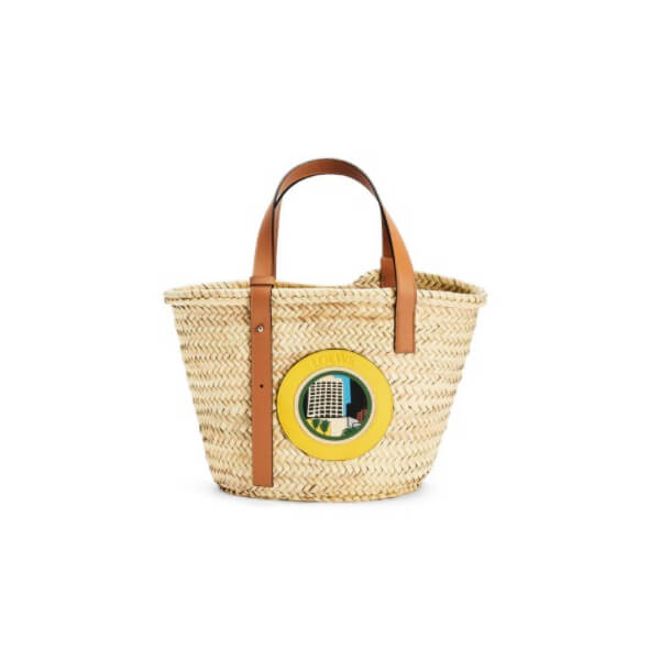 ロエベ L.A. シリーズ バスケットバッグ コピー (ヤシの葉&カーフ) A223S92X16